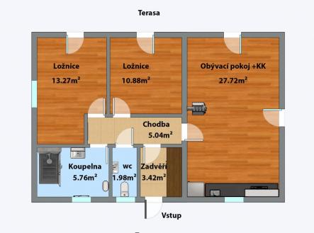 Prodej domu/vily, 68 m²