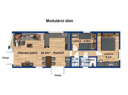 Prodej domu/vily, 43,5 m²