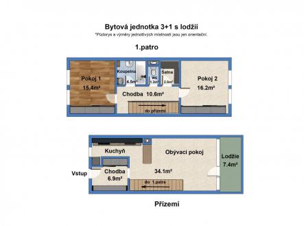Prodej bytu, 3+1, 94,6 m²