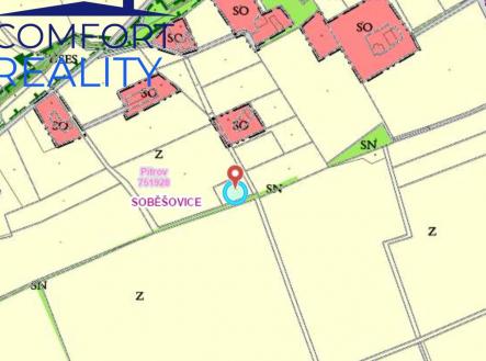 Prodej pozemku, zemědělská půda, 916 m²