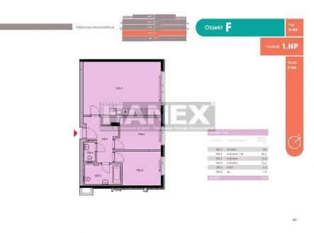 Prodej bytu, 3+kk, 82 m²