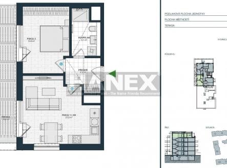 Pronájem bytu, 2+kk, 50 m²