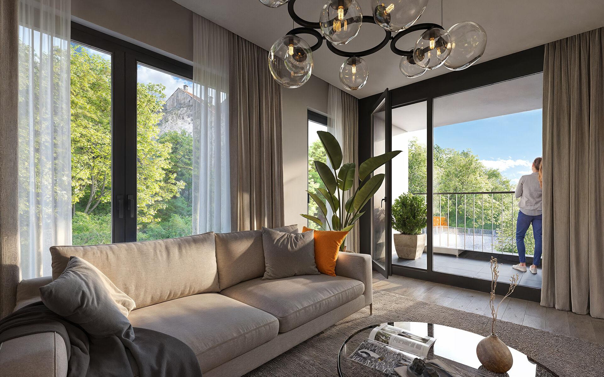 Byt 2+kk s lodžií l A.3.01 l Lysolajský dvůr (Praha 6 - Lysolaje)