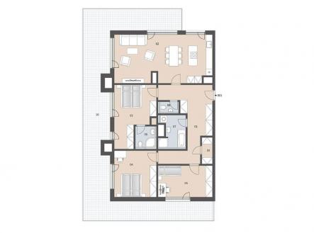 Prodej bytu, 4+kk, 129 m²