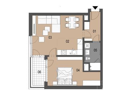 Prodej bytu, 2+kk, 57 m²