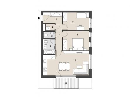 Prodej bytu, 3+kk, 79 m²