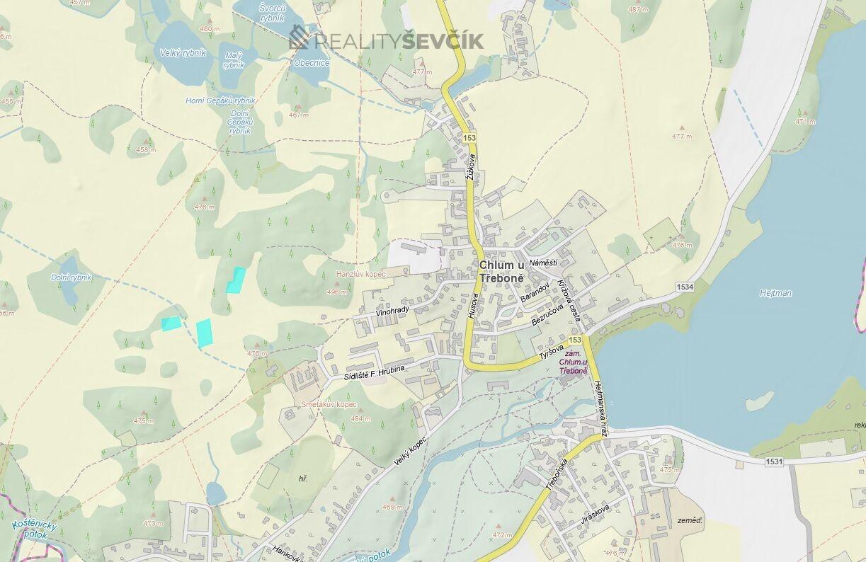 Prodej zemědělské půdy v Chlumu u Třeboně