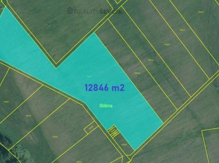 Prodej pozemku, zemědělská půda, 12 846 m²