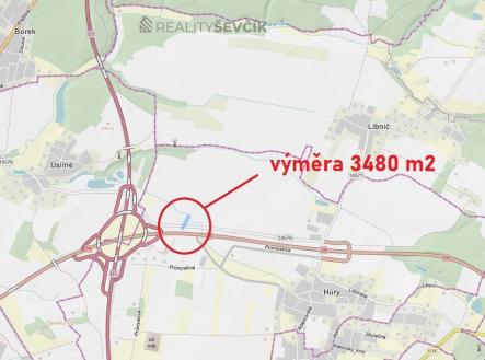 Prodej pozemku pro komerční výstavbu, 3 480 m²