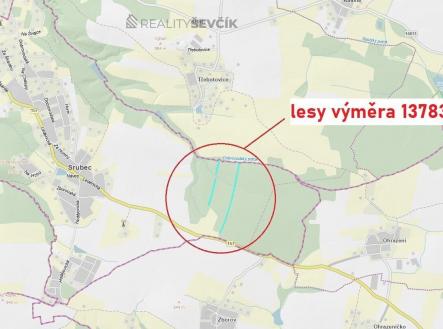 Prodej pozemku, les, 13 783 m²