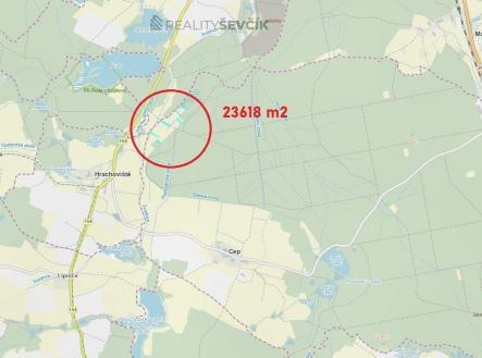 Prodej pozemku, zemědělská půda, 23 618 m²