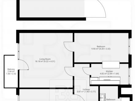 Pronájem bytu, 3+1, 68 m²