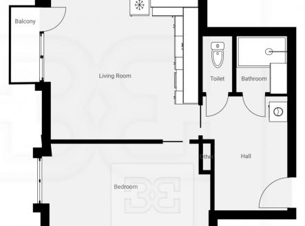 Pronájem bytu, 2+kk, 41 m²