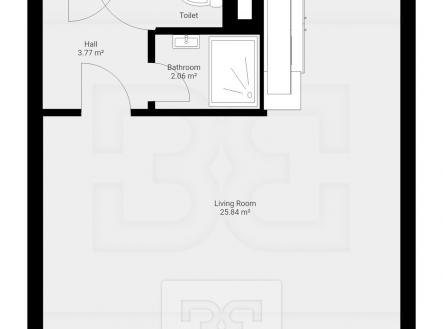 Pronájem bytu, 1+kk, 33 m²
