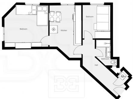 Pronájem bytu, 2+1, 55 m²