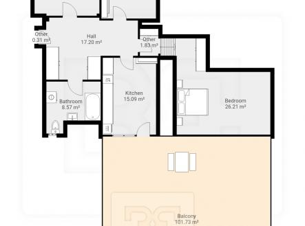 Pronájem bytu, 3+1, 117 m²