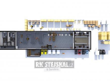 Prodej - komerční objekt, sklad, 834 m²