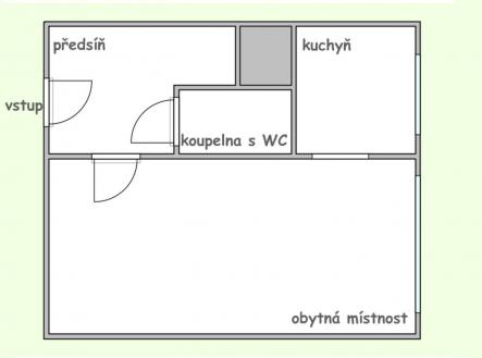 Pronájem bytu, 1+1, 37 m²