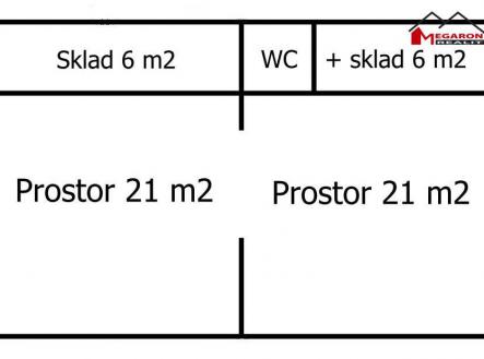 Pronájem - obchodní prostor, 54 m²