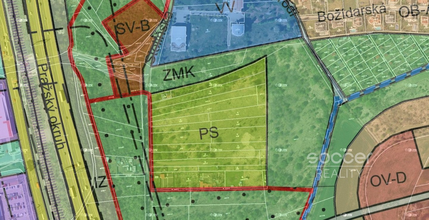 Investiční záměr, prodej 1/2 pozemků 2241 m2, katastrální území: Horní Počernice, Praha 9.