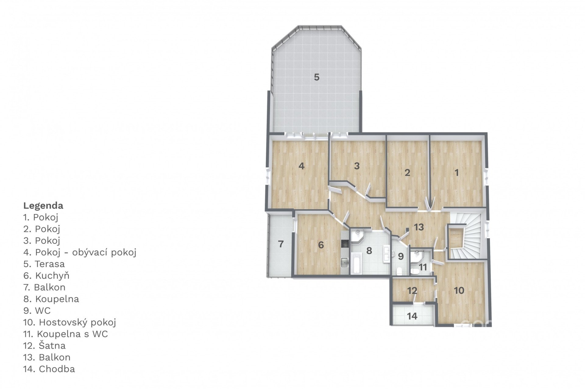 Prodej RD o výměře 501 m2 s pozemkem 1032 m2, garáž pro 4 auta v Pacově u Říčan 