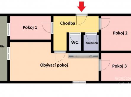 Pronájem bytu, 4+kk, 72 m²