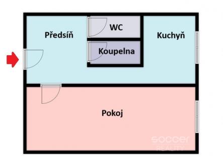 Pronájem bytu, 1+1, 35 m²