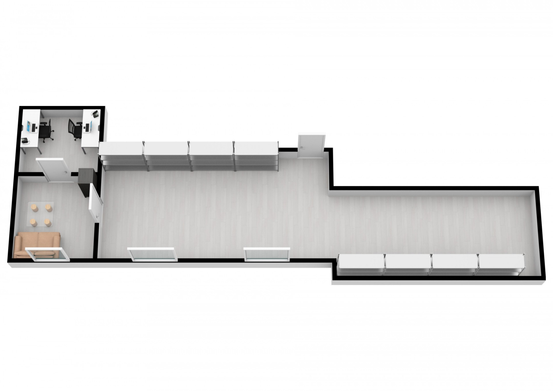 Obchodní prostory 64,61 m2, ulice Sokolovská, Praha 9 - Libeň