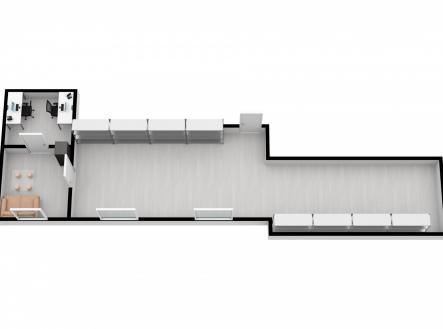 Pronájem - obchodní prostor, 65 m²