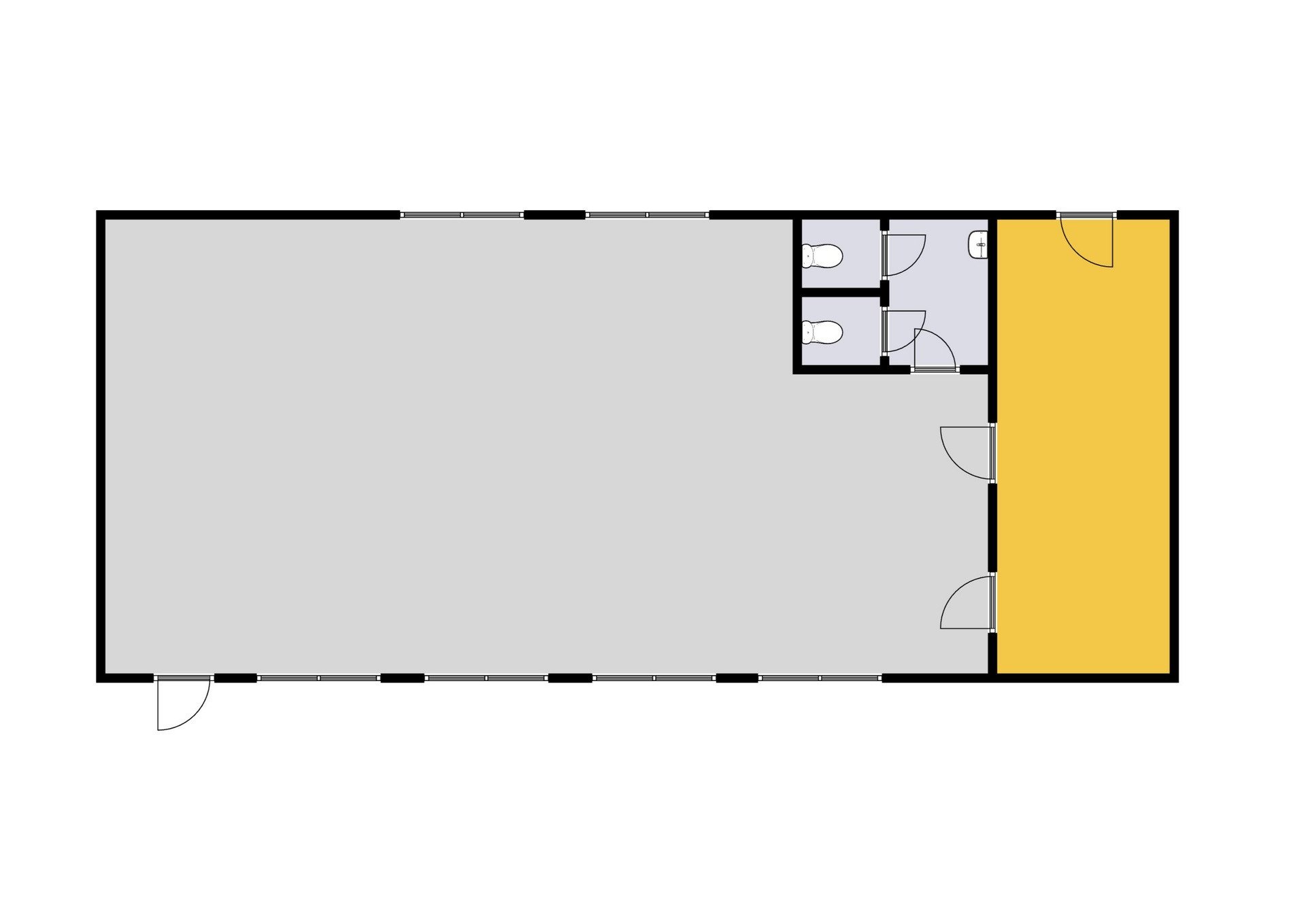 Pronájem prodejny, skladu, 124 m2, Praha 10 - Dolní Měcholupy, Ke Kablu