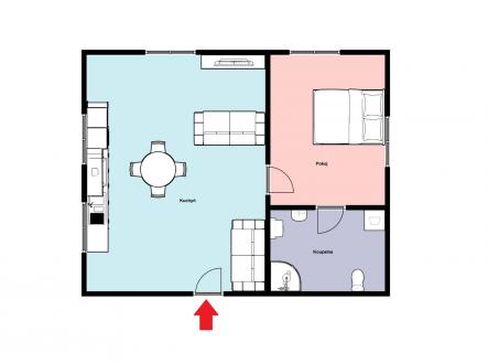 Pronájem bytu, 2+kk, 60 m²