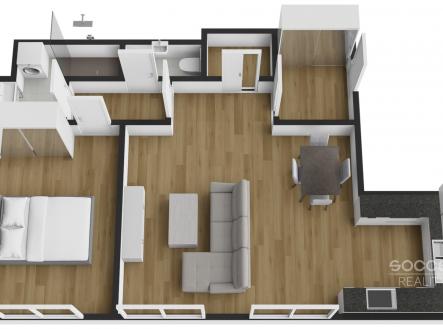 Pronájem bytu, 2+kk, 63 m²