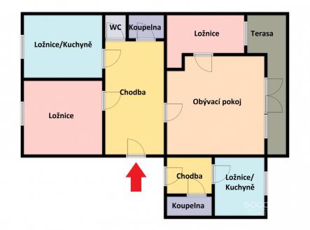Prodej bytu, 4+1, 107 m²