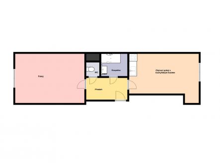 Prodej bytu, 2+kk, 50 m²