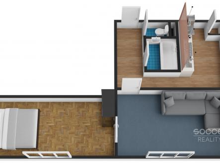 Pronájem bytu, 2+1, 55 m²