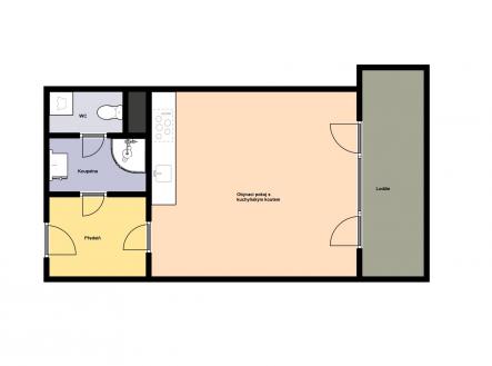 Prodej bytu, 1+kk, 35 m²