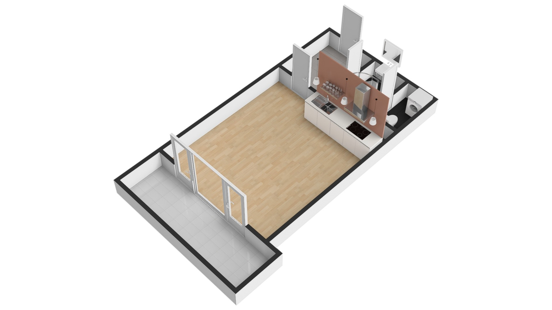 Prodej hezkého bytu 1+kk/L/S/PS, 35 m2, Praha 5 - Zličín, ul. Míšovická.