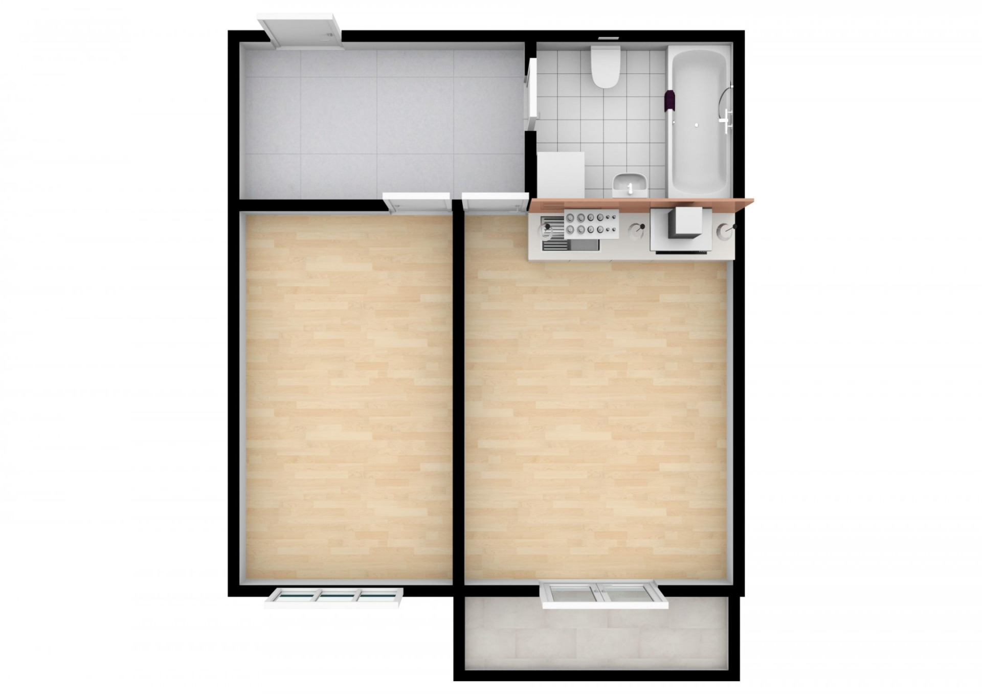 Pronájem krásného bytu 2+KK/B, 42m2, Praha 7 - Holešovice, ul. V Závětří.