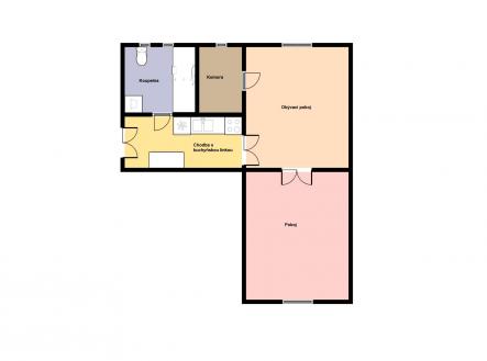 Pronájem bytu, 2+kk, 45 m²