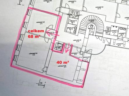 Pronájem kanceláře, 108 m²
