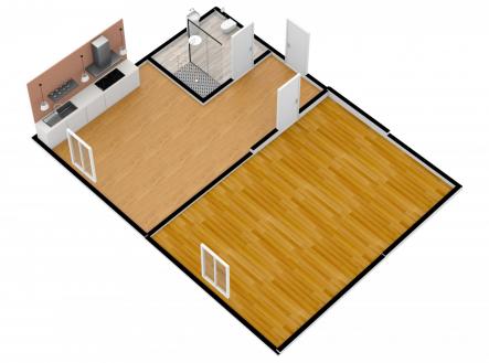 Pronájem bytu, 1+1, 35 m²