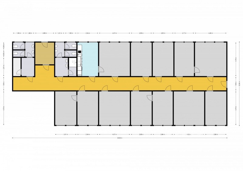 Pronájem nově zrekonstruované kanceláře, 14 m2, Praha 10 - Dolní Měcholupy, Ke Kablu