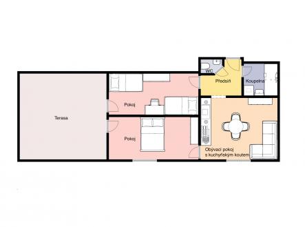 Prodej bytu, 3+kk, 62 m²