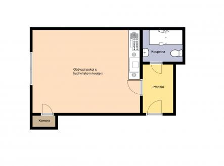 Prodej bytu, 1+kk, 36 m²