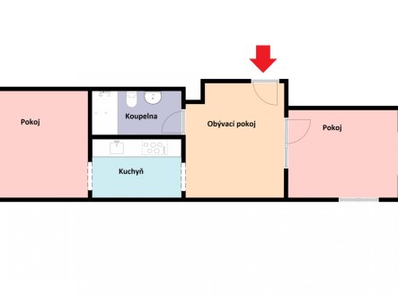 Pronájem bytu, 3+kk, 55 m²