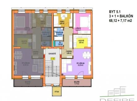 Prodej bytu, 3+1, 68 m²