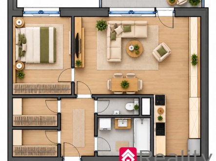 Prodej bytu, 2+kk, 66 m²