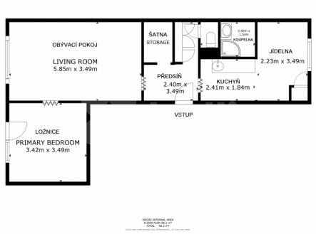 Prodej bytu, 2+1, 57 m²