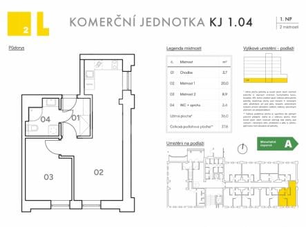 Prodej - obchodní prostor, 36 m²