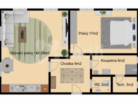 Prodej bytu, 2+kk, 65 m²